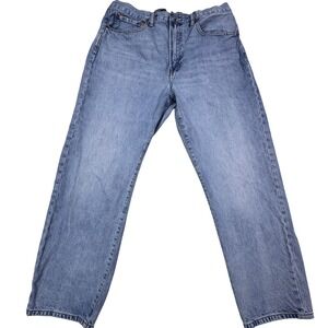 Gap Denim Mens 36x30 Original Straight Light Wash Blue Jeans 100% Cotton